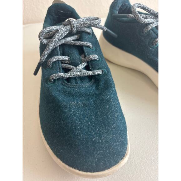 Allbirds Aurora Teal Green Mizzle Wool Runner Sneakers Women’s Size 10 - Picture 4 of 9